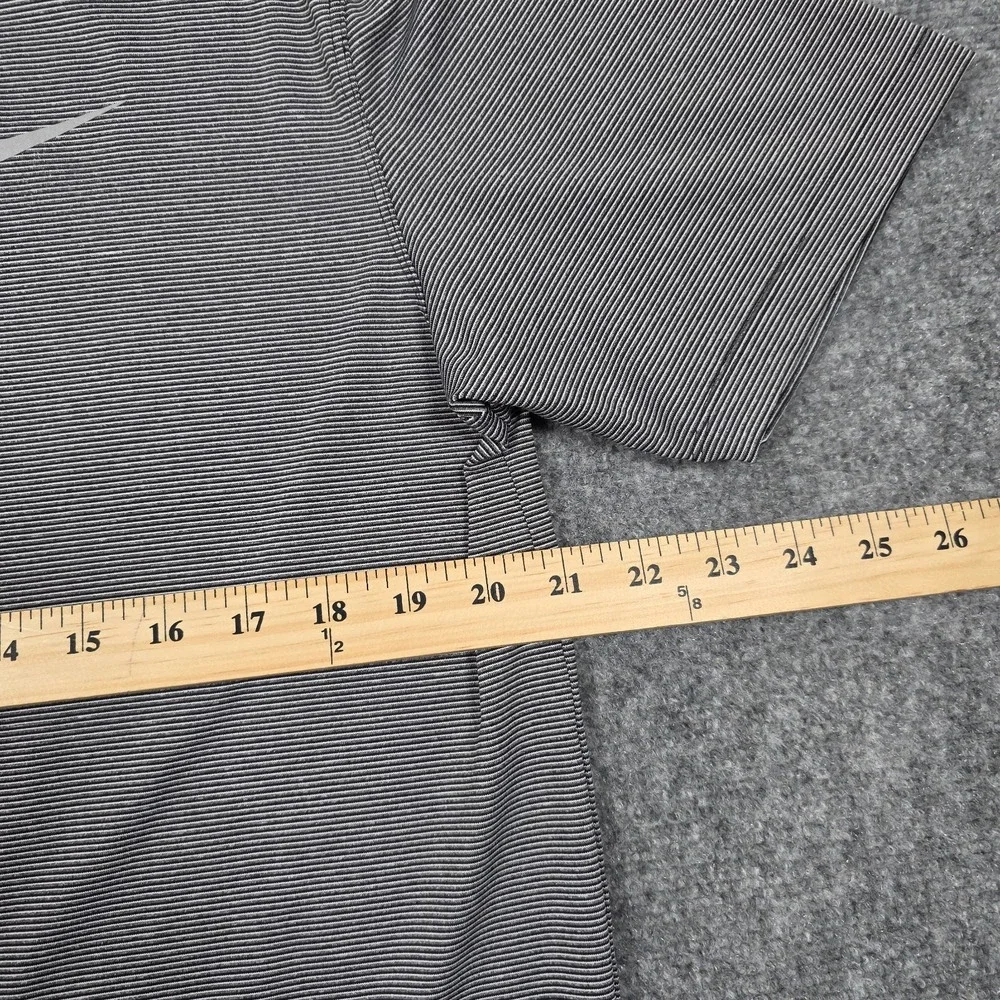 Nike Tiger Woods Collection TW Control Stripe Polo Mens M Gray 648719-010 Golf